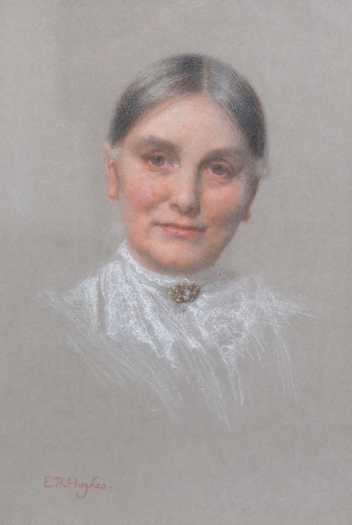 Edward Robert Hughes (1851-1914), Portrait of a lady, pastel, 37.5 x 26.5cm